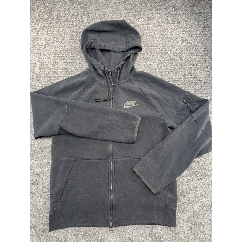 Nike Sportswear Club Fleece Full Zip Hoodie Black Mens S